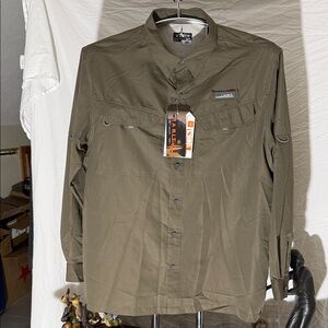 Arctic Shield Men's Green Casual Button Down Shirt